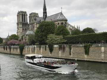 Seine River Cruise Near Notre Dame